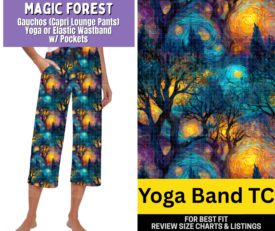Magic Forest Capri Gauchos
