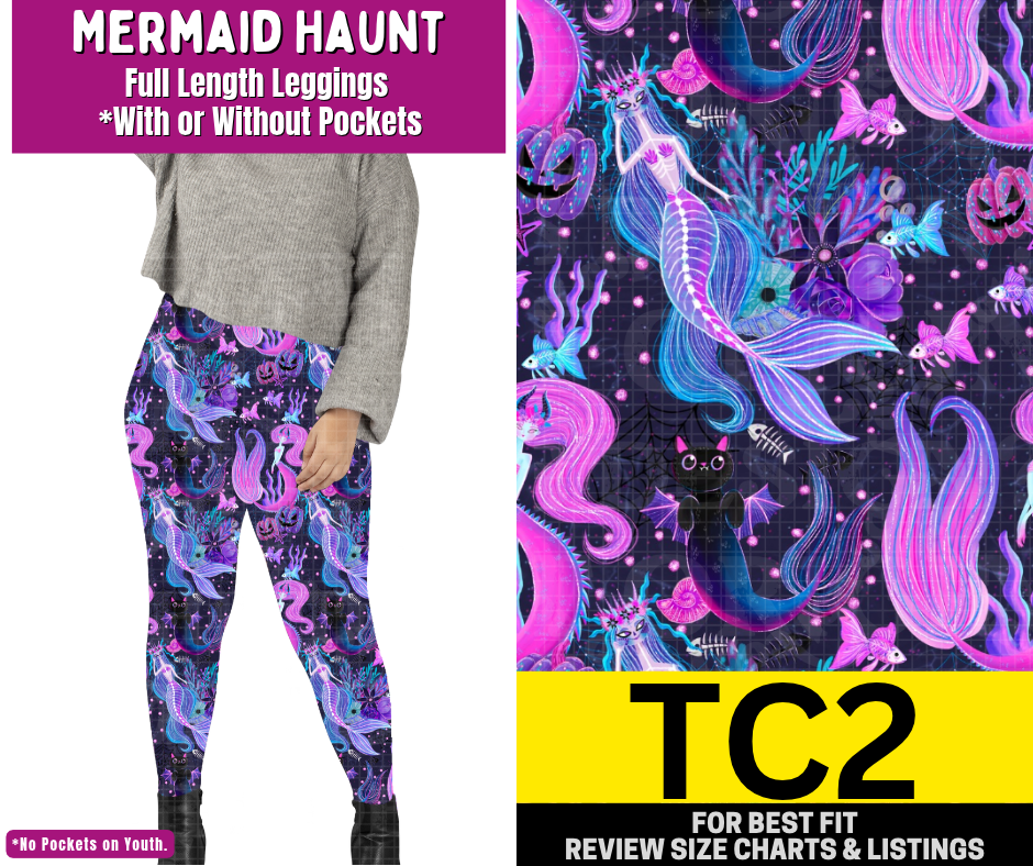 Mermaid Haunt Full Length Leggings w/ Pockets