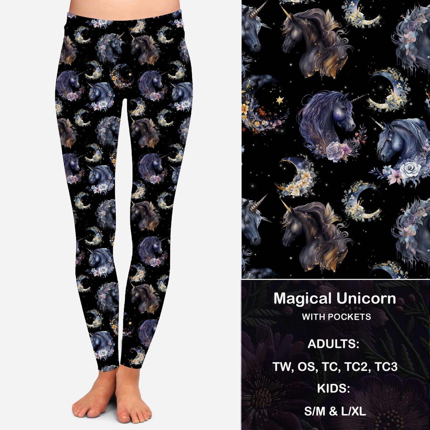 Magical Unicorn Leggings with Pockets