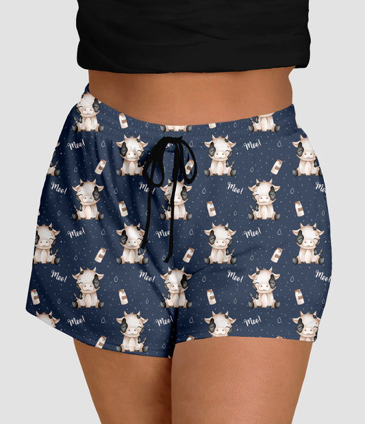 RTS - Moo Cows Jogger Shorts