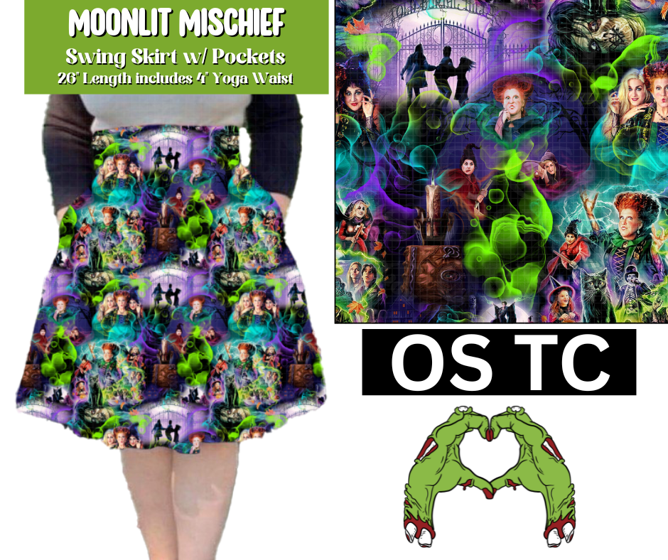 Moonlit Mischief Swing Skirt