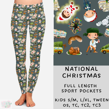 Ready To Ship - National Christmas Leggings & Capris