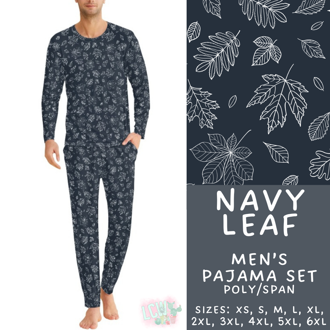 Batch #580 - Fall Family Pajamas 2 - Closes 9/4 - ETA early Nov - Navy Floral Men's Pajama Set