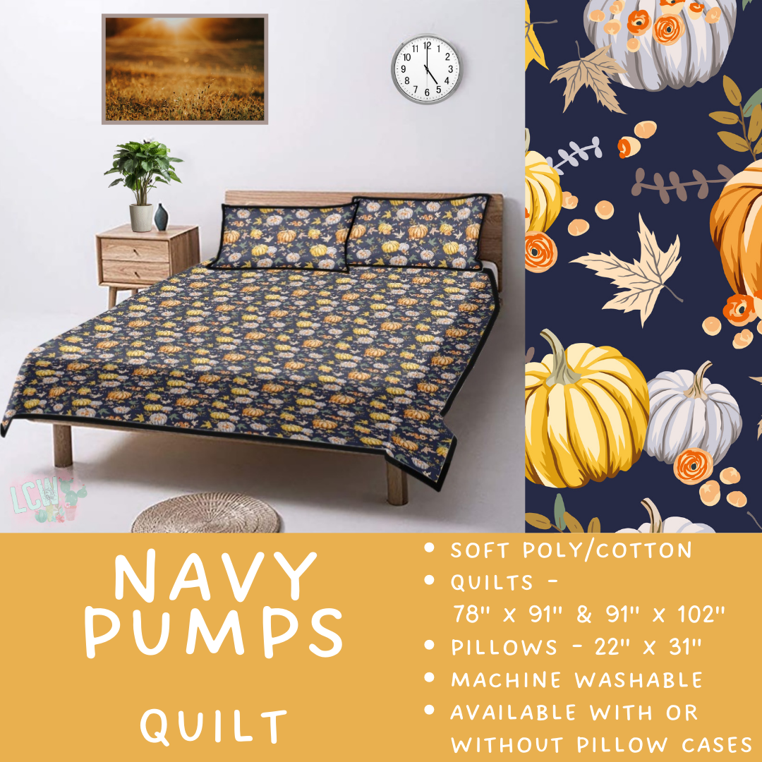 Batch  #410 - Cozy Quilts - Closes 9/10 - ETA late October - Navy Pumps Quilt