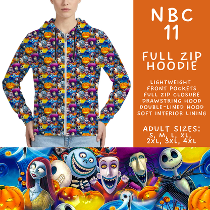 Batch #564 - NBC 4 Collection - Closes 8/3 - ETA early October - NBC 11 Full Zip Hoodie