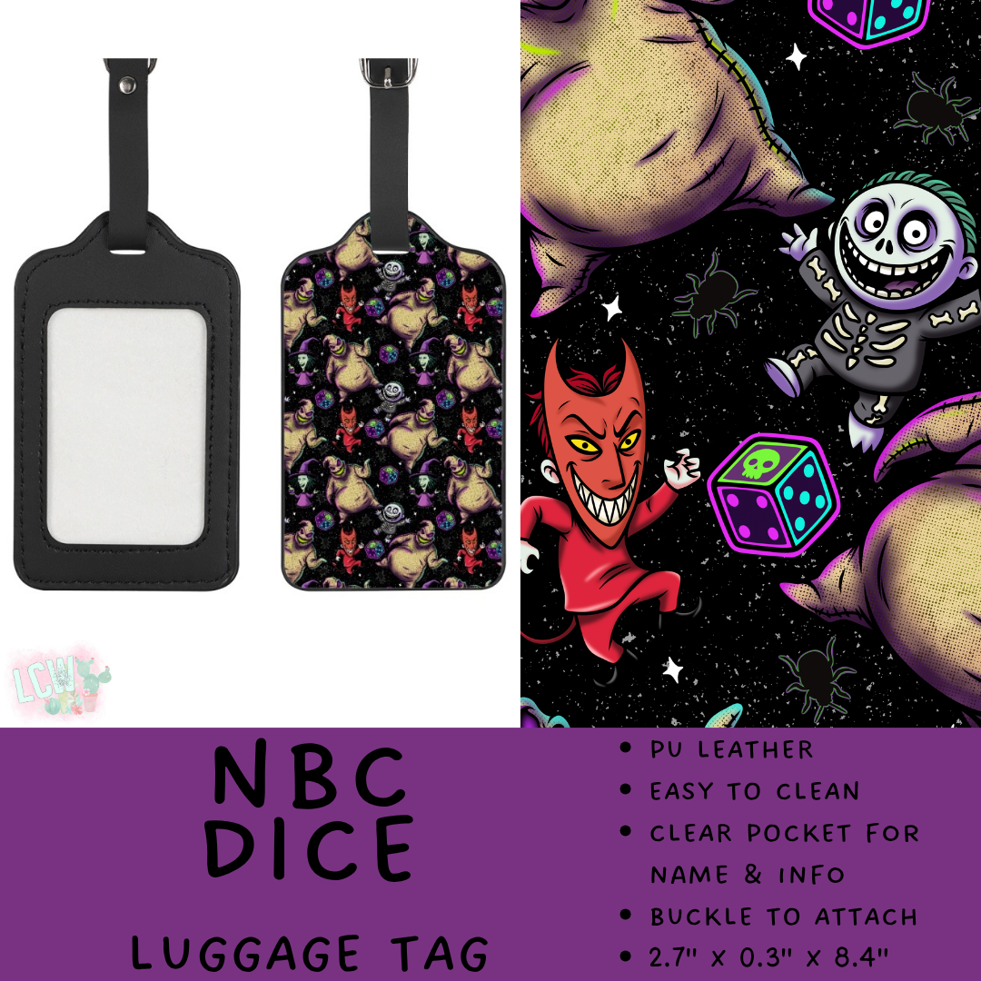 Batch #609 - Travel Collection 2 - Closes 11/6 - ETA early Jan - NBC Dice Luggage Tag