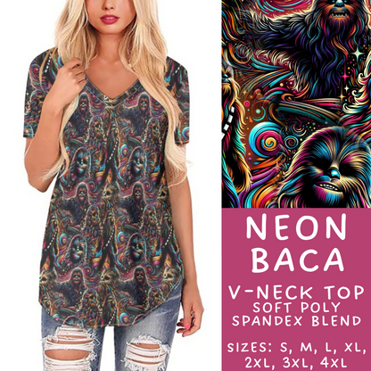 Batch #277 - December Request Run - Closes 1/27 - ETA late March - Neon Baca V-Neck Tee