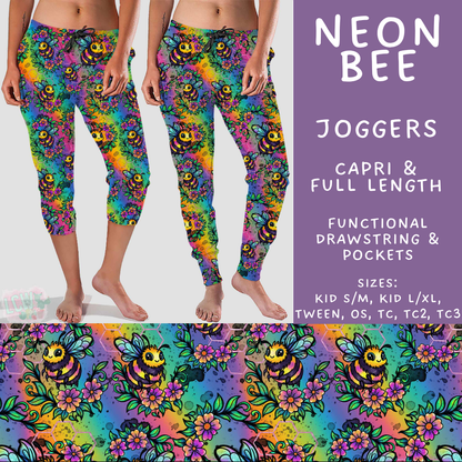 Batch #562 - Fun Run 25 - Closes 7/29 - ETA late Sept - Neon Bee Full and Capri Length Joggers