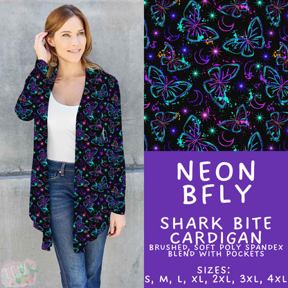 Batch #603 - September Request Run - Closes 10/26 - ETA mid/late Dec - Neon BFly Cardigan
