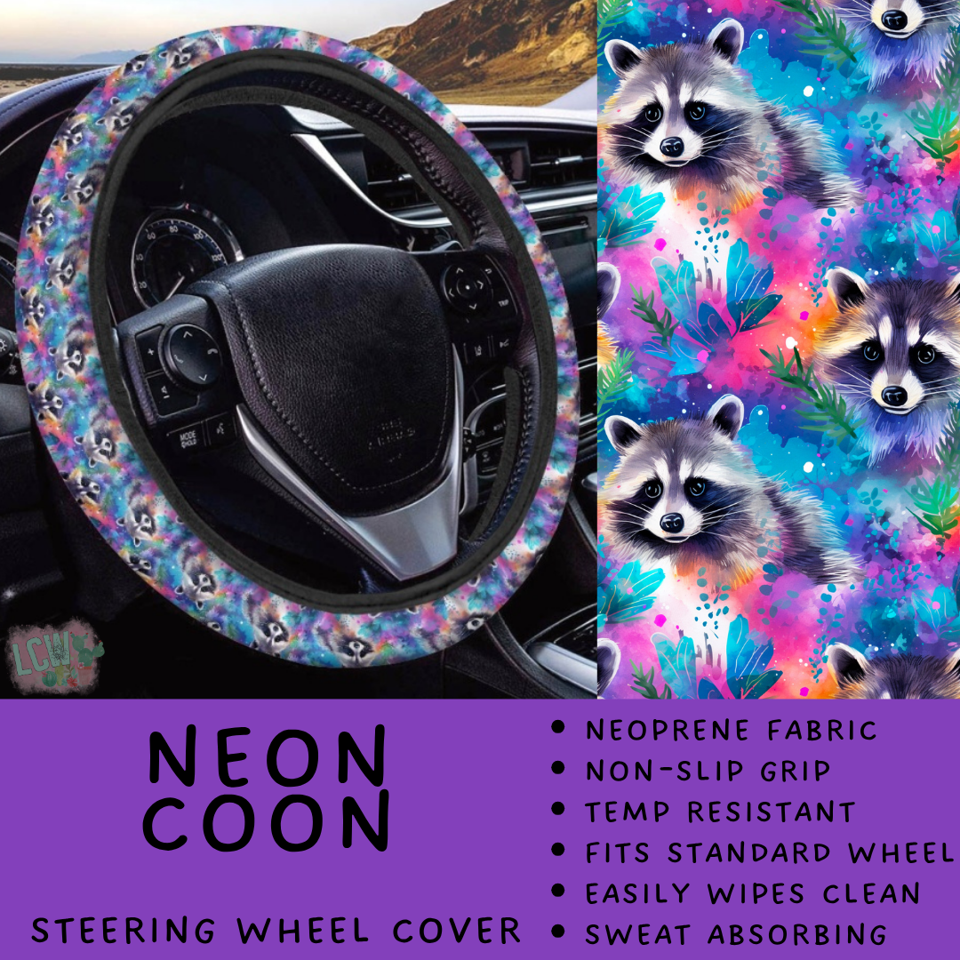 Batch #554 - Car Accessories 3 - Closes 7/10 - ETA early/mid Sept - Neon Coon Steering Wheel Cover