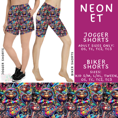 Batch #548 - May Request Run - Closes 6/26 - ETA late August - Neon ET Biker & Jogger Shorts