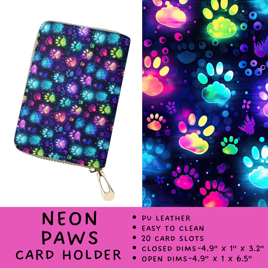 Batch #265 - Card Holders & Foldable Wallets - Closes 1/1 - ETA mid Feb - Neon Paws Card Holder