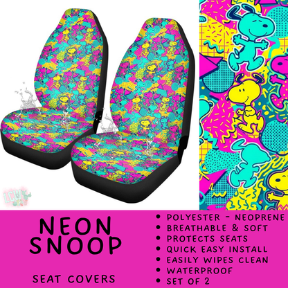 Batch #554 - Car Accessories 3 - Closes 7/10 - ETA early/mid Sept - Neon Snoop Vehicle Seat Covers