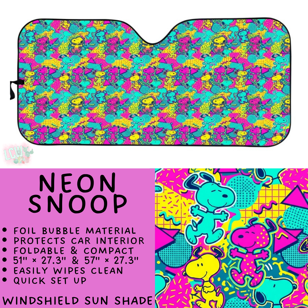 Batch #554 - Car Accessories 3 - Closes 7/10 - ETA early/mid Sept - Neon Snoop Windshield Sun Shade