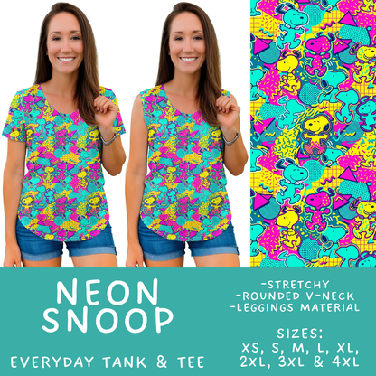 Batch #555 - Cool Characters 7 - Closes 7/13 - ETA mid Sept - Neon Snoop Everyday Tank & Tee