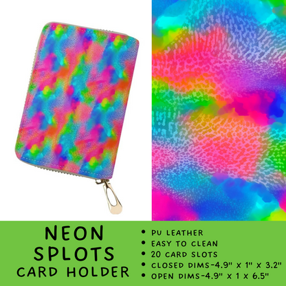 Batch #265 - Card Holders & Foldable Wallets - Closes 1/1 - ETA mid Feb - Neon Splots Card Holder