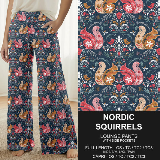 B317 - Preorder Nordic Squirrels Lounge Pants (Closes 10/18. ETA: late Dec.)