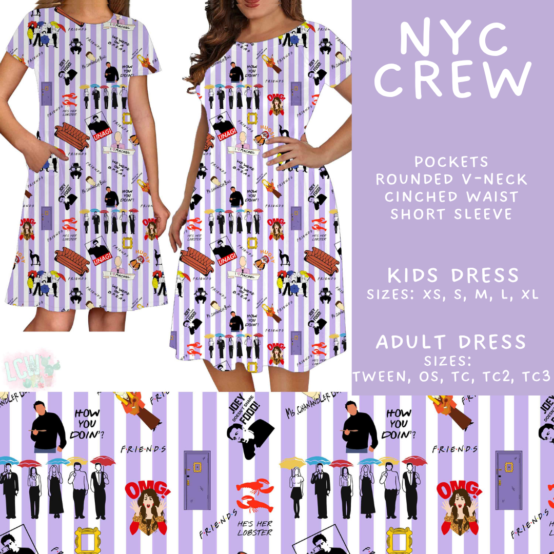 Batch #589 - August Request Run - Closes 9/23 - ETA mid/late Nov - NYC Crew Adult & Kids Dresses