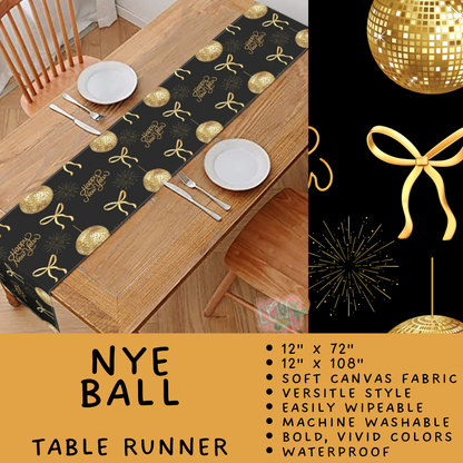 Batch #602 - Table Runners & Placemats - Closes 10/23 - ETA mid Dec - NYE Ball Table Runner