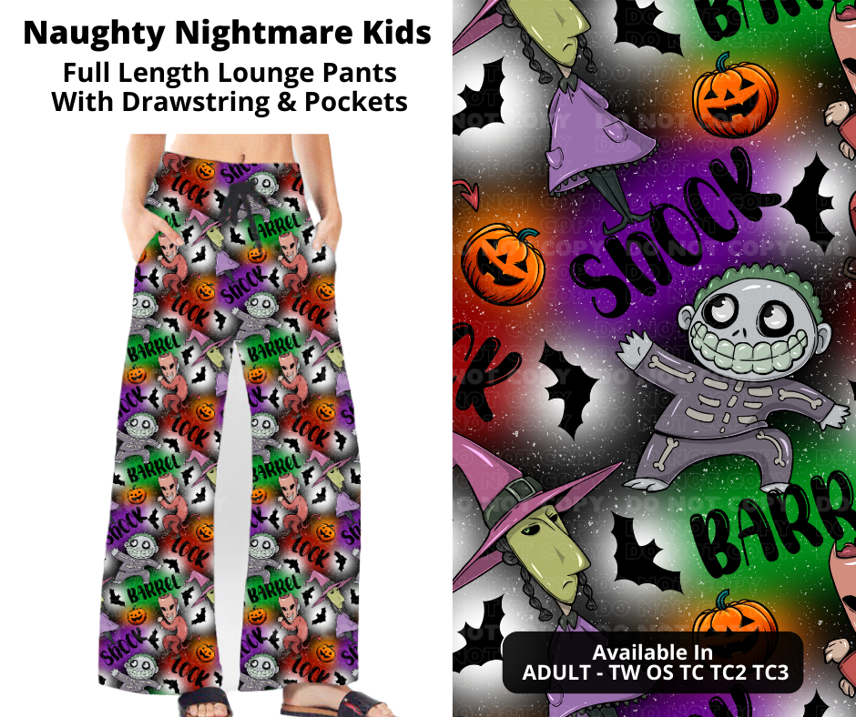 Naughty Nightmare Kids Full Length Lounge Pants