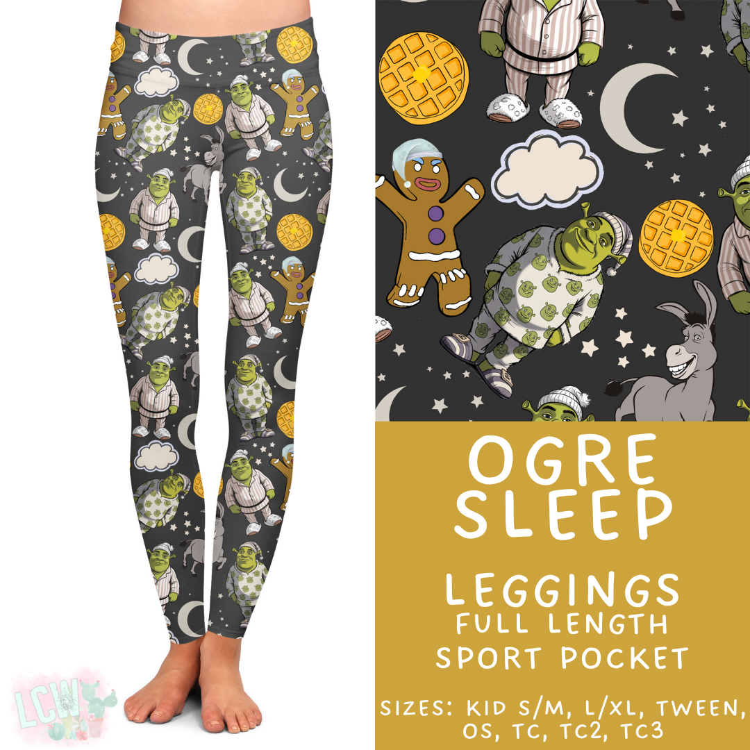 Batch #479 - Cool Characters 11 - Closes 1/21 - ETA mid/late March - Ogre Sleep Full Length Leggings