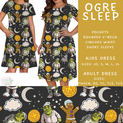 Batch #479 - Cool Characters 11 - Closes 1/21 - ETA mid/late March - Ogre Sleep Adult & Kids Dresses
