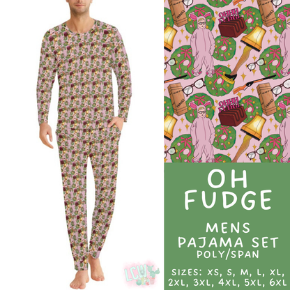 Batch #584 - Christmas Family Pajamas - Closes 9/11 - ETA mid Nov - Oh Fudge Men's Pajama Set