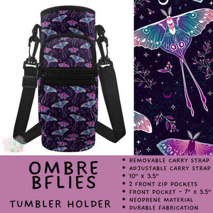 Batch #551 - Tumbler Holder 2 - Closes 7/3 - ETA early Sept - Ombre BFlies Tumbler Holder