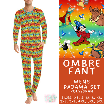 Batch #587 - Family Pajamas 2 - Closes 9/18 - ETA mid Nov - Ombre Fant Men's Pajama Set