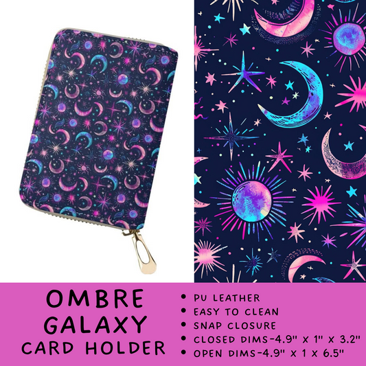 Batch #265 - Card Holders & Foldable Wallets - Closes 1/1 - ETA mid Feb - Ombre Galaxy Card Holder