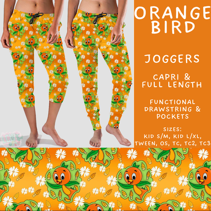 Batch #585 - Magical Faves 24 - Closes 9/14 - ETA mid Nov - Orange Bird Full and Capri Length Joggers