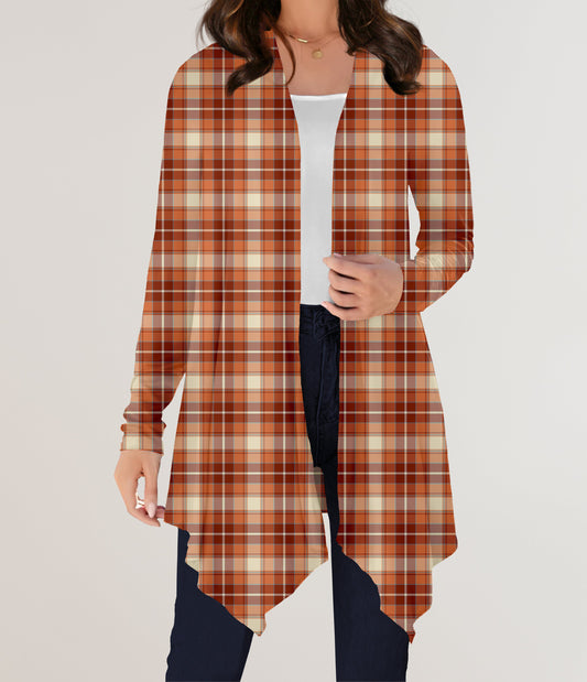 RTS - October Plaid Cardigan w/ Pockets