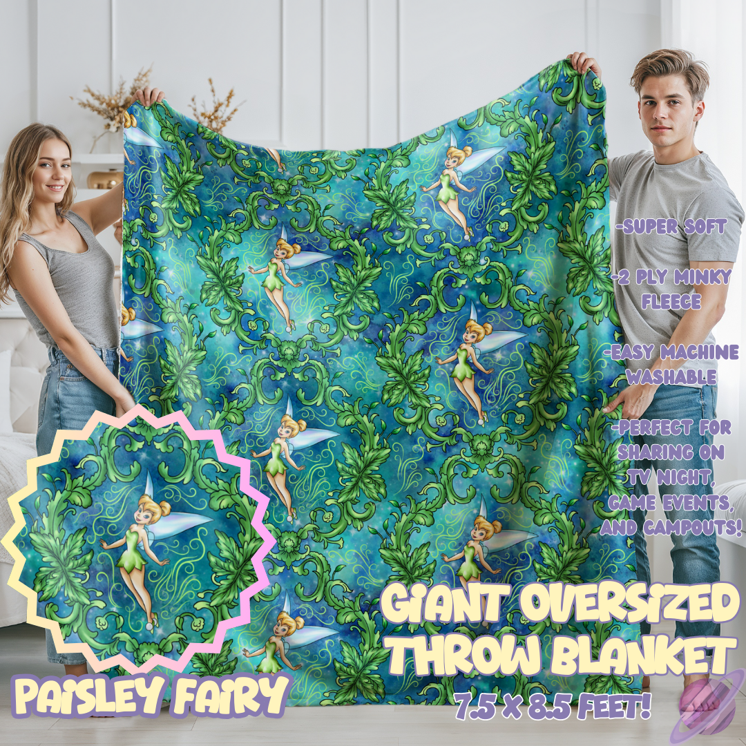 PAISLEY FAIRY- GIANT SHAREABLE THROW BLANKETS ROUND 12-PREORDER CLOSING 3/2