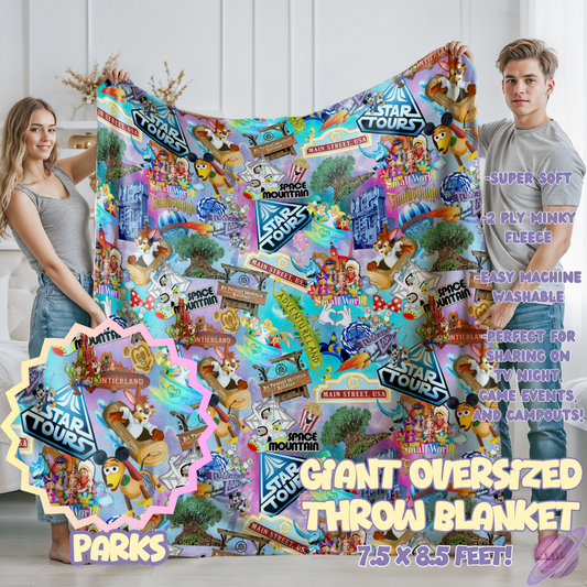 PARKS- GIANT SHAREABLE THROW BLANKETS ROUND 12-PREORDER CLOSING 3/2