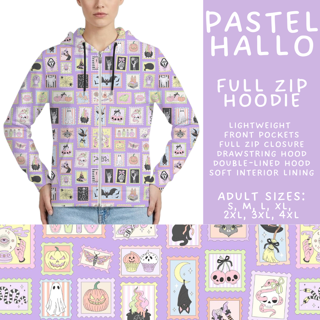 Batch #561 - June Request Run - Closes 7/27 - ETA late Sept - Pastel Hallo Full Zip Hoodie