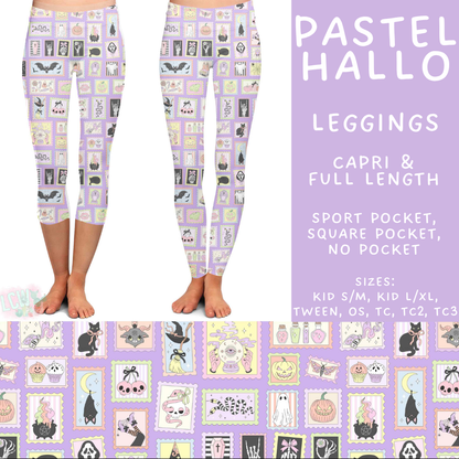Batch #561 - June Request Run - Closes 7/27 - ETA late Sept - Pastel Hallo Full and Capri Length Leggings