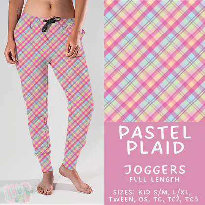 Batch #478 - Bunny Trail Collection - Closes 1/12 ETA - Early March - Pastel Plaid Joggers