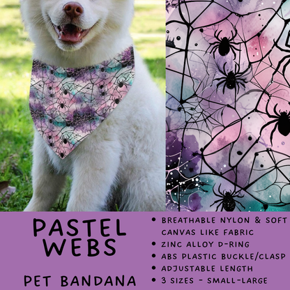 Batch #576 - Pet Gear 2 - Closes 8/28 - ETA late October - Pastel Webs Pet Bandana