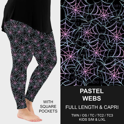 B297 - Preorder Pastel Webs Leggings w/ Pockets (Closes 6/28. ETA: early Sept.)