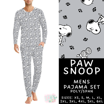 Batch #587 - Family Pajamas 2 - Closes 9/18 - ETA mid Nov - Paw Snoop Men's Pajama Set
