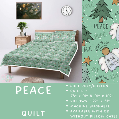 Batch  #410 - Cozy Quilts - Closes 9/10 - ETA late October - Peace Quilt