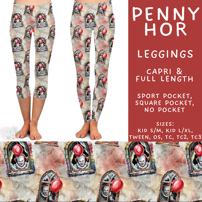 Batch #571 - Horror Windows - Closes 8/17 - ETA mid Oct - Penny Hor Full and Capri Length Leggings