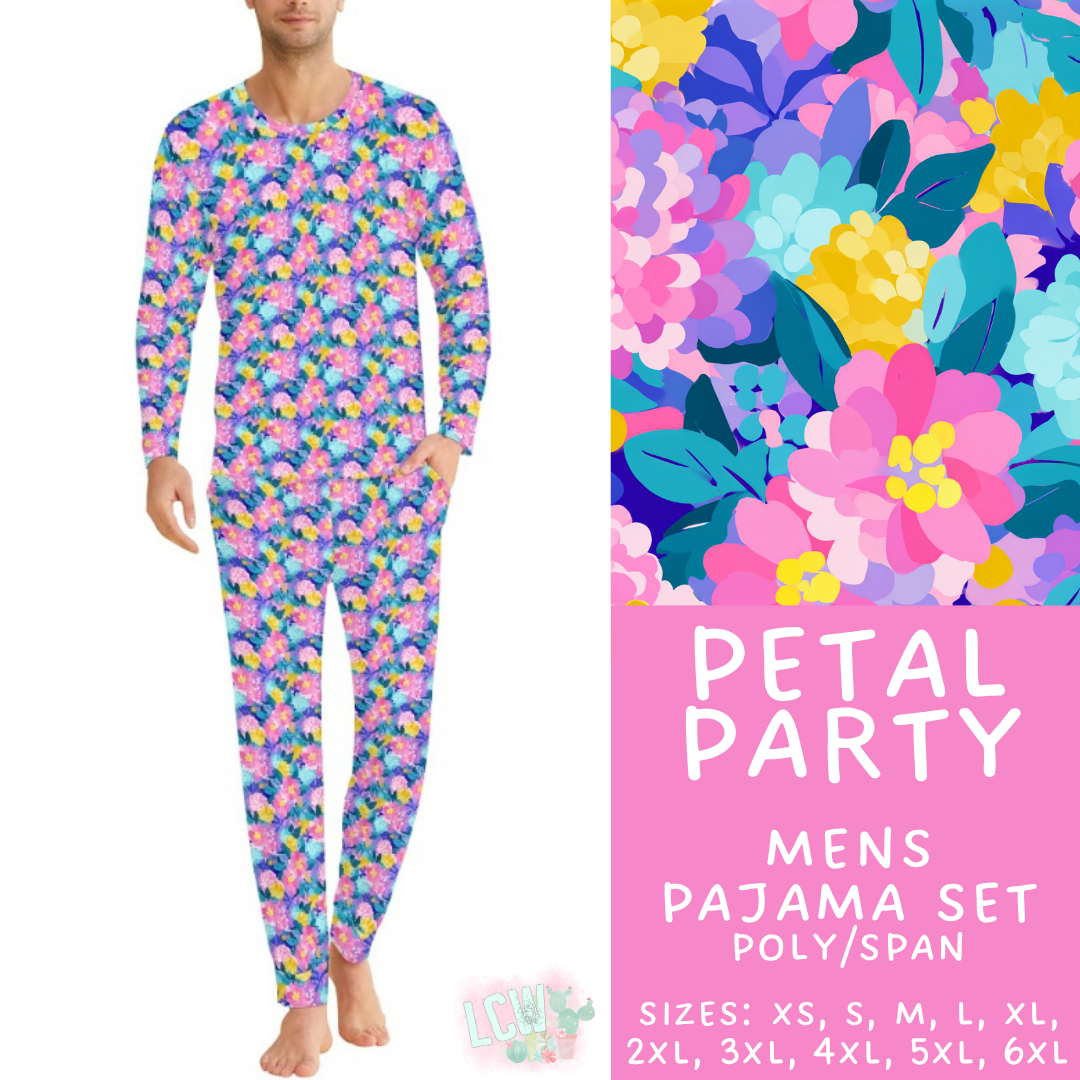 Batch #587 - Family Pajamas 2 - Closes 9/18 - ETA mid Nov - Petal Party Men's Pajama Set