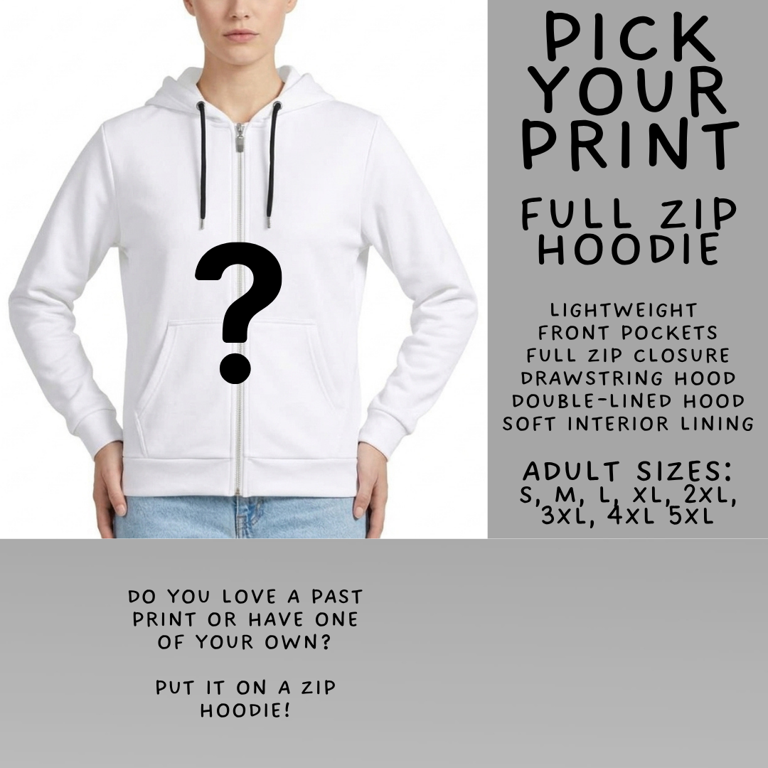 Batch #571 - Horror Windows - Closes 8/17 - ETA mid Oct - Pick Your Print Full Zip Hoodie