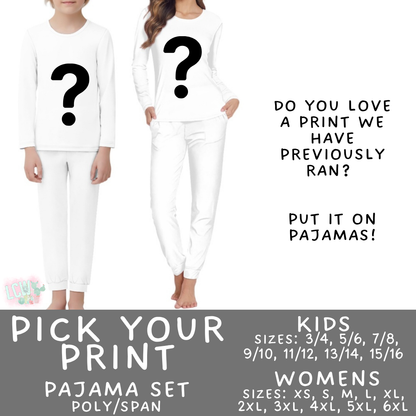 Batch #580 - Fall Family Pajamas 2 - Closes 9/4 - ETA early Nov - Pick Your Print Women's & Kid's Pajama Set