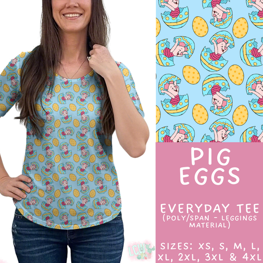Batch #477 - Magical Character Easter - Closes 1/12 ETA - Early March - Pig Eggs Everyday Tee