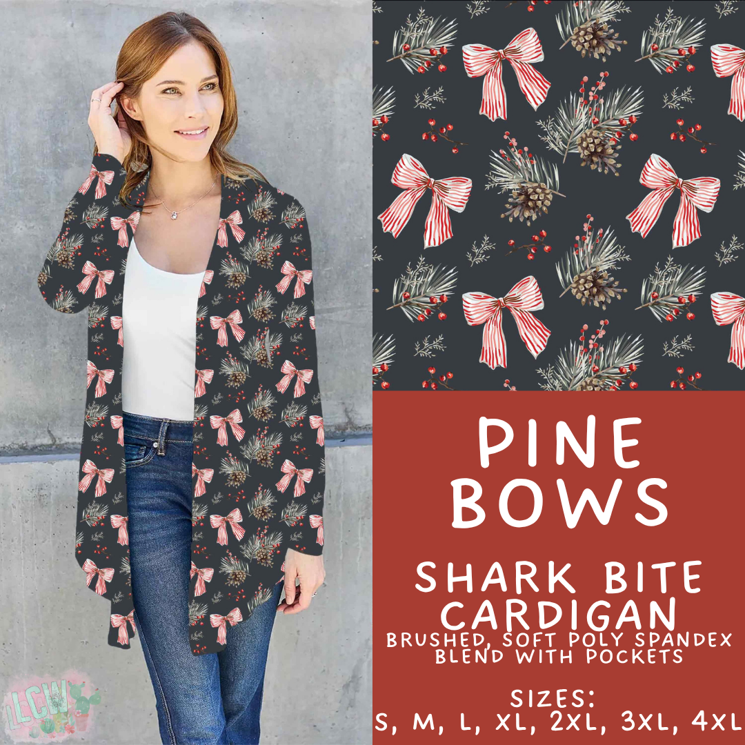 Batch #600 - Jingle all the Way 2 - Closes 10/19 - ETA early/mid Dec - Pine Bows Cardigan