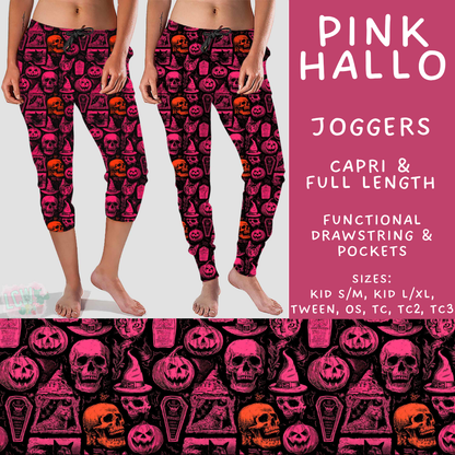 Batch #560 - Halloween 4 - Closes 7/26 - ETA late Sept - Pink Hallo Full and Capri Length Joggers