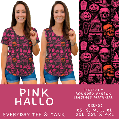 Batch #560 - Halloween 4 - Closes 7/26 - ETA late Sept - Pink Hallo Everyday Tank & Tee