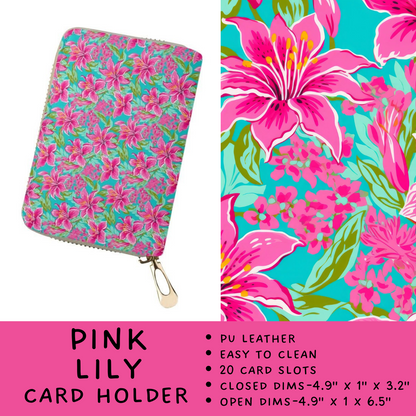 Batch #265 - Card Holders & Foldable Wallets - Closes 1/1 - ETA mid Feb - Pink Lily Card Holder